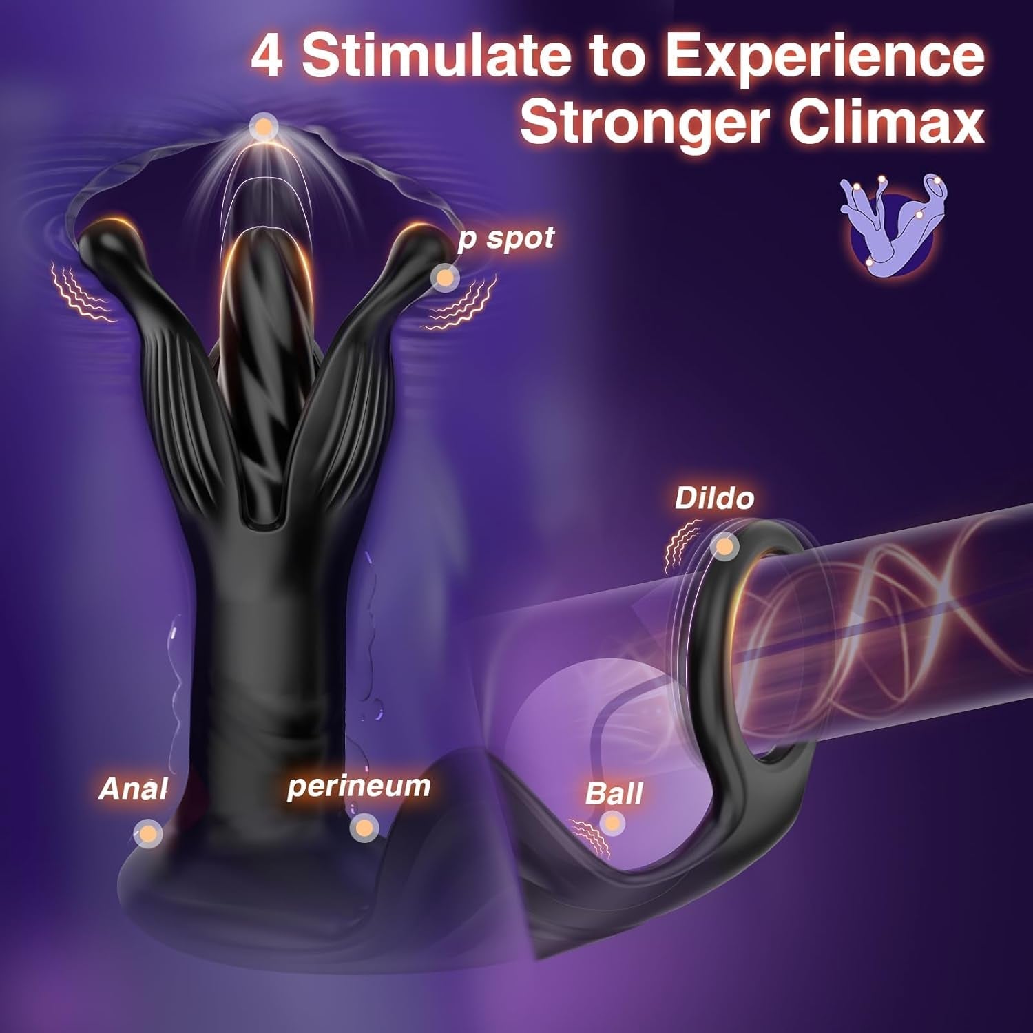 Dominus 8X AI Power Prostate & Cock Ring Trainer