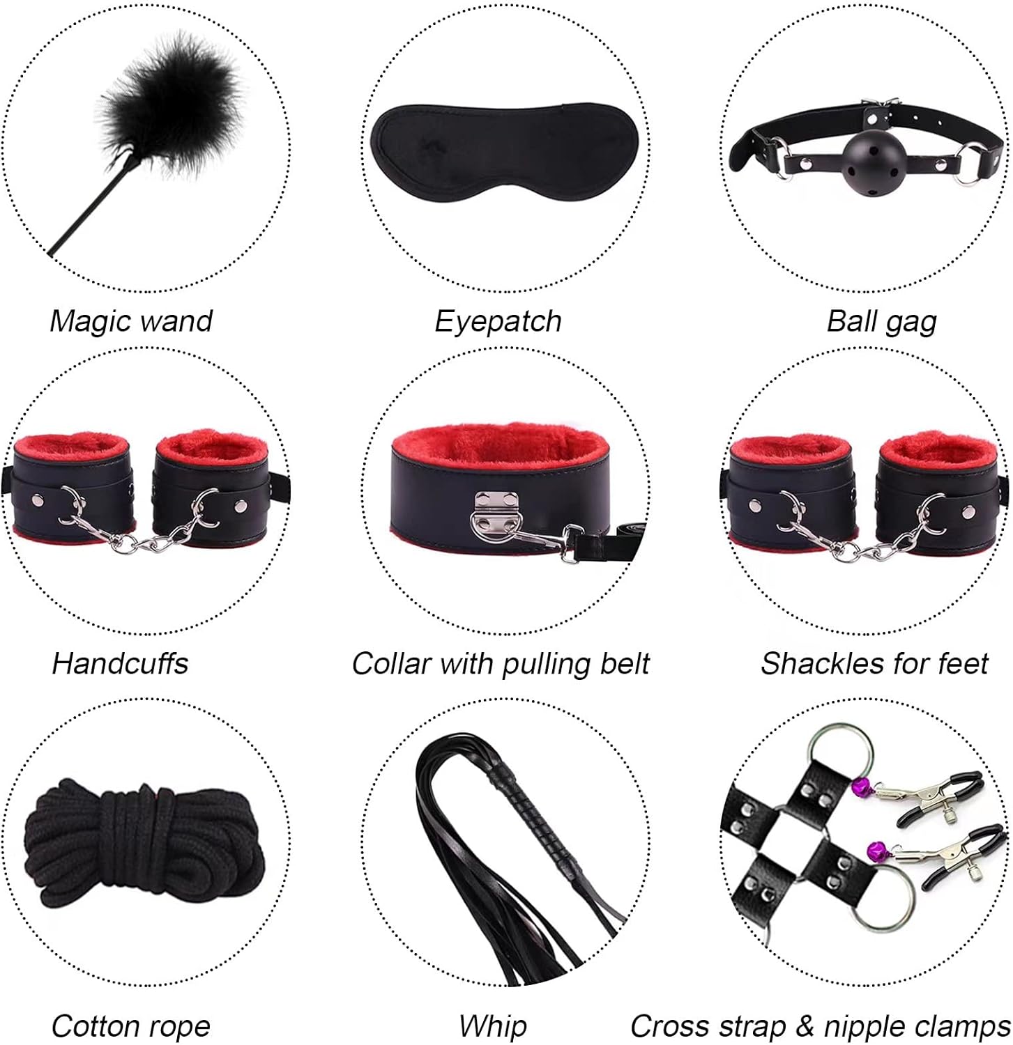 DominusRush 34-Piece Bondage & Anal Kit