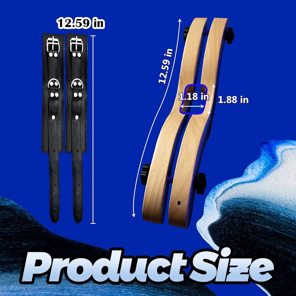DomKneel CBT Testicle Crusher with Ankle Cuffs