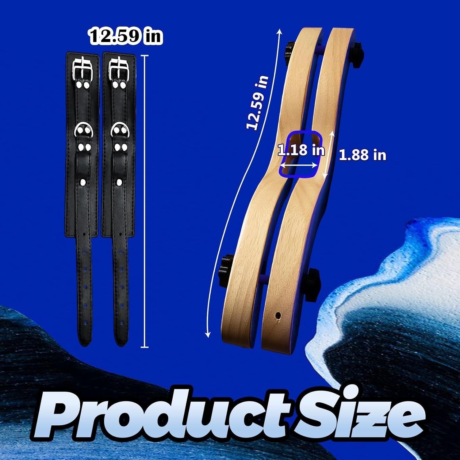 DomKneel CBT Testicle Crusher with Ankle Cuffs