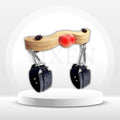 DomKneel CBT Testicle Crusher with Ankle Cuffs