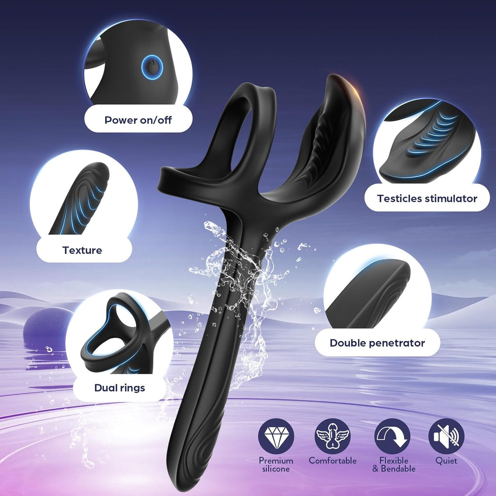 DoubleTrouble Dual Penetration Couples Vibrator