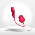 DoubleTrouble Rose Flapping Vibrator & Clitoral Suction