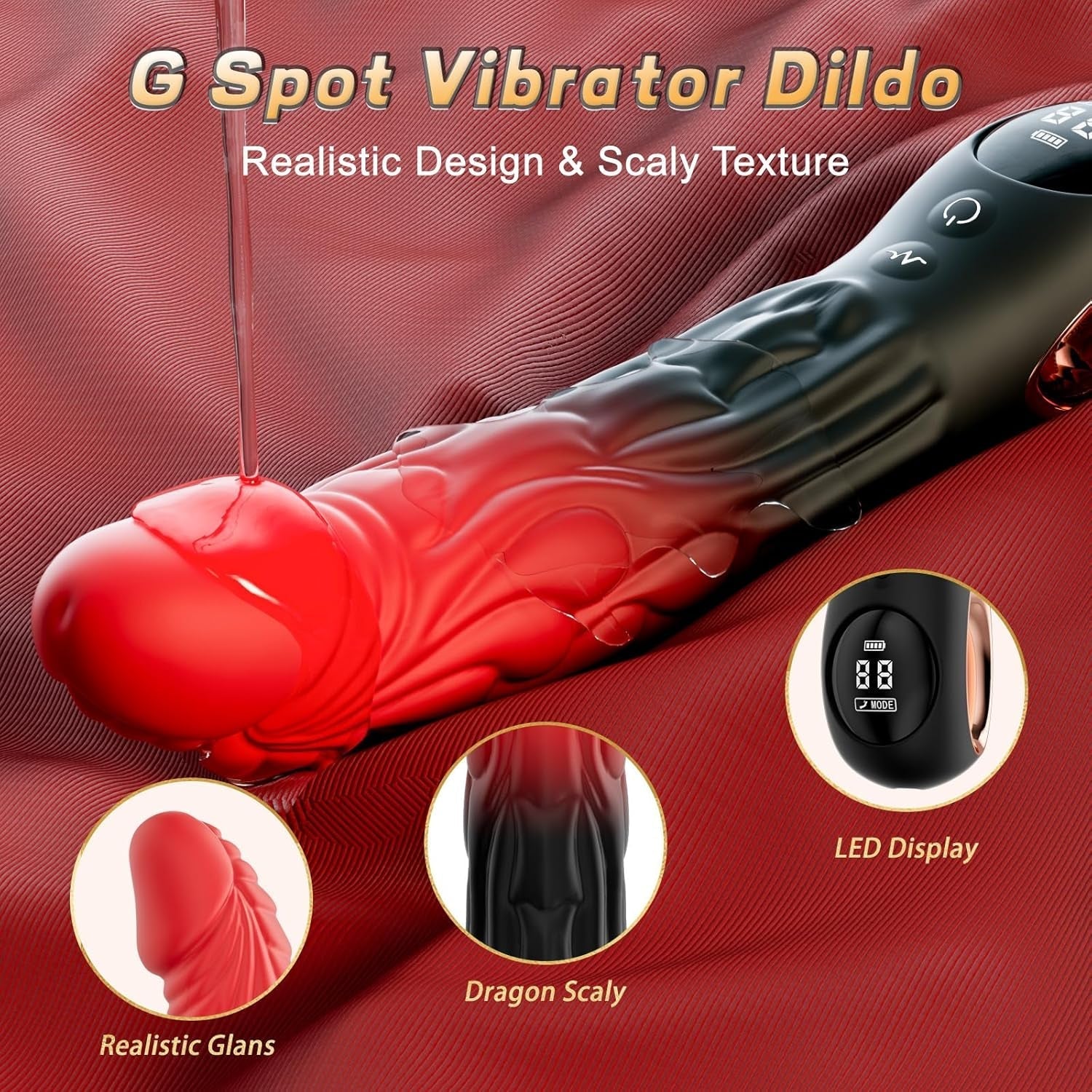 DragonCurve Fantasy G-Spot Dildo Vibrator