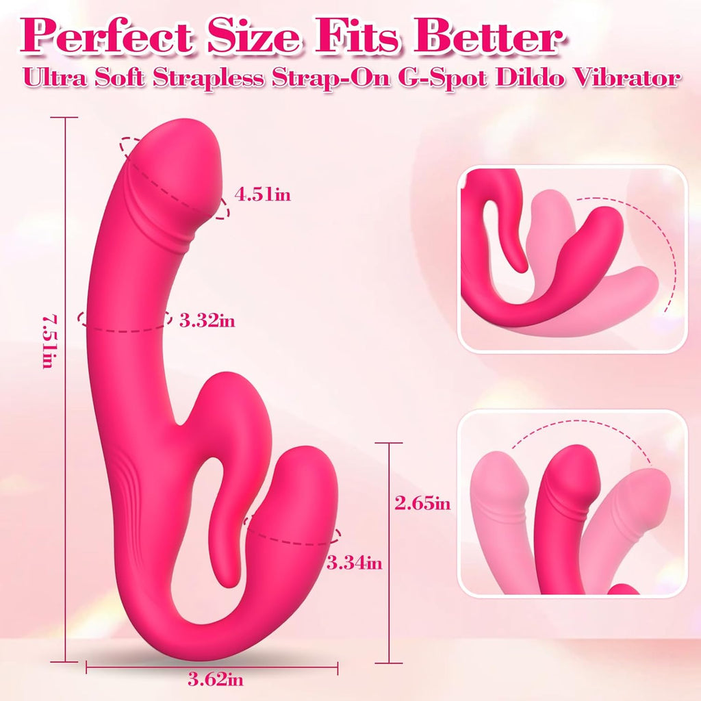 DualConviction Strapless Dual Ended Strap-On Dildo