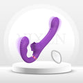 DualKiss Strapless Strap-On G-Spot Dildo Vibrato