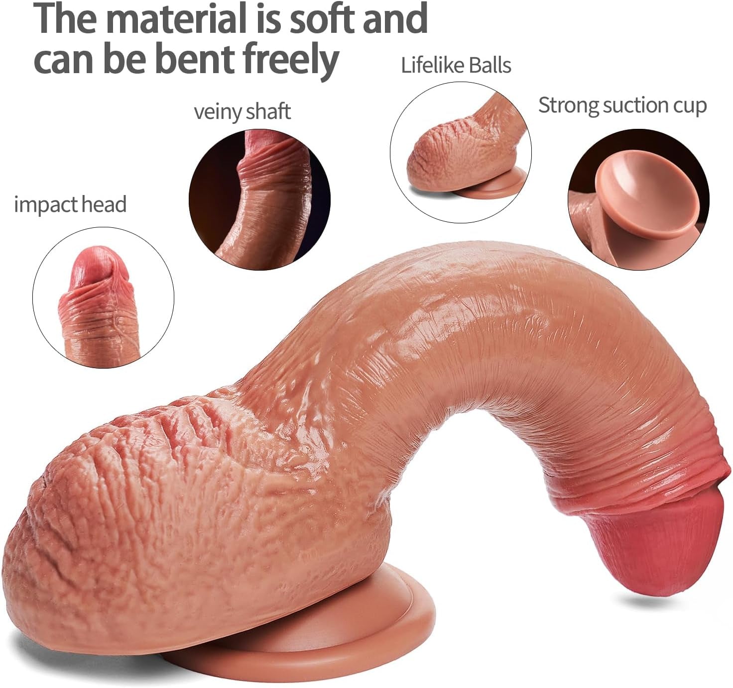 DualLayer 7.8" Real-Feel Dildo