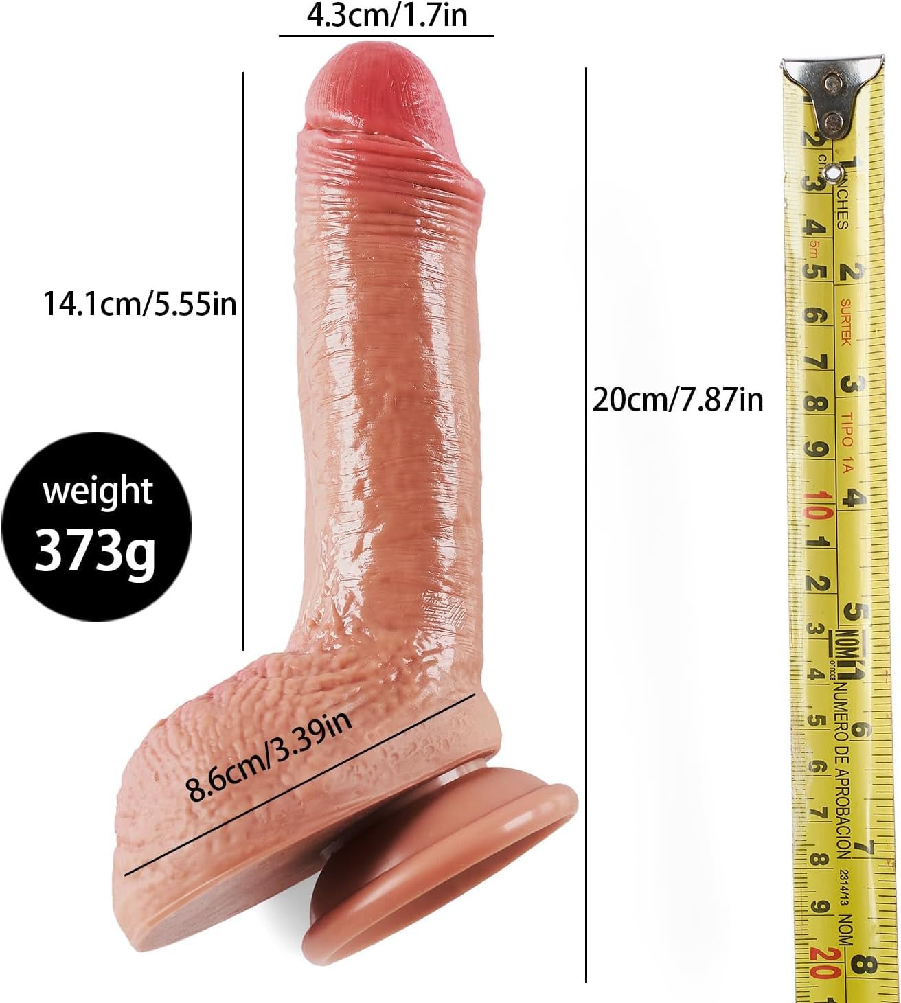 DualLayer 7.8" Real-Feel Dildo