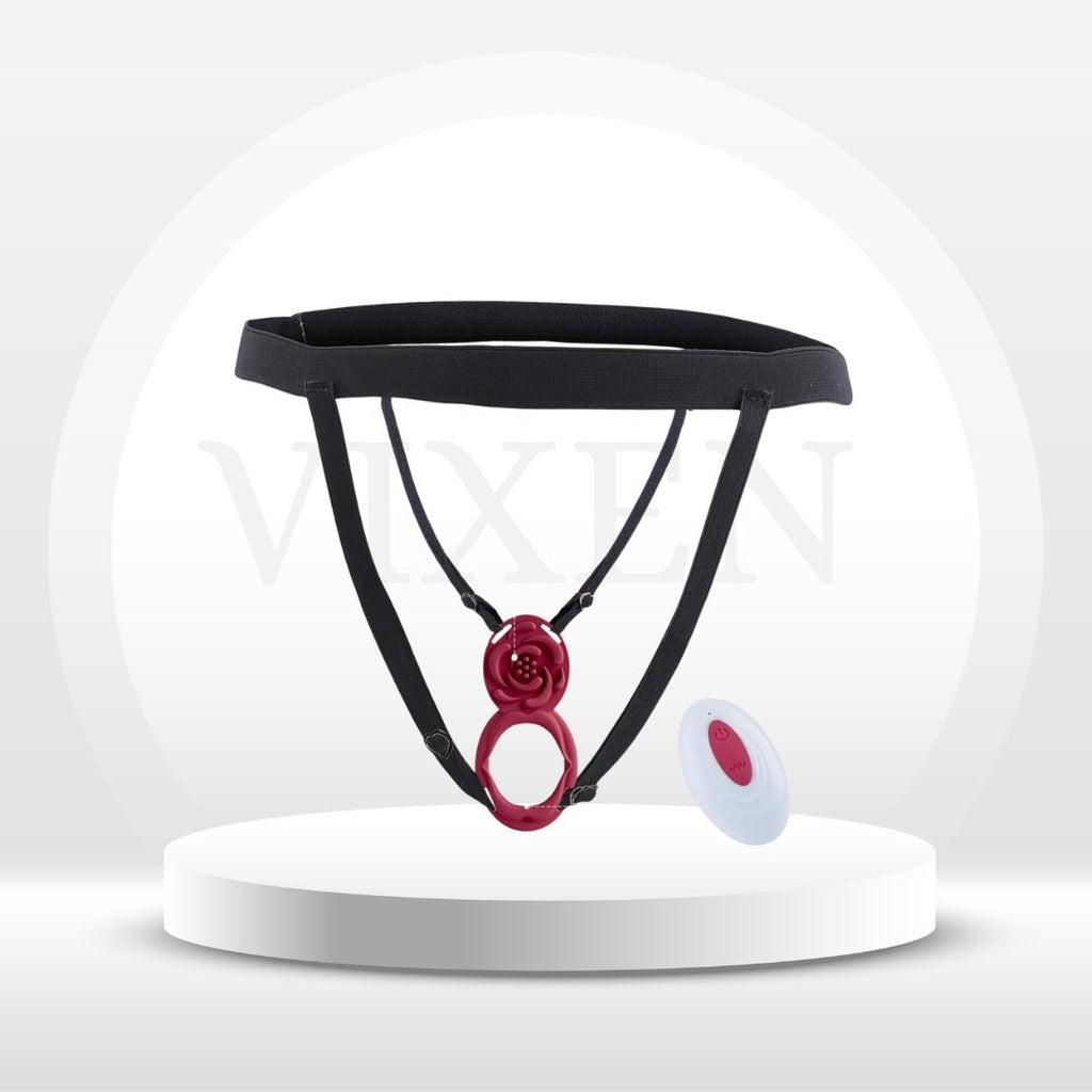 DualMuse 3-in-1 Rose Clit & Cock Ring Vibrator