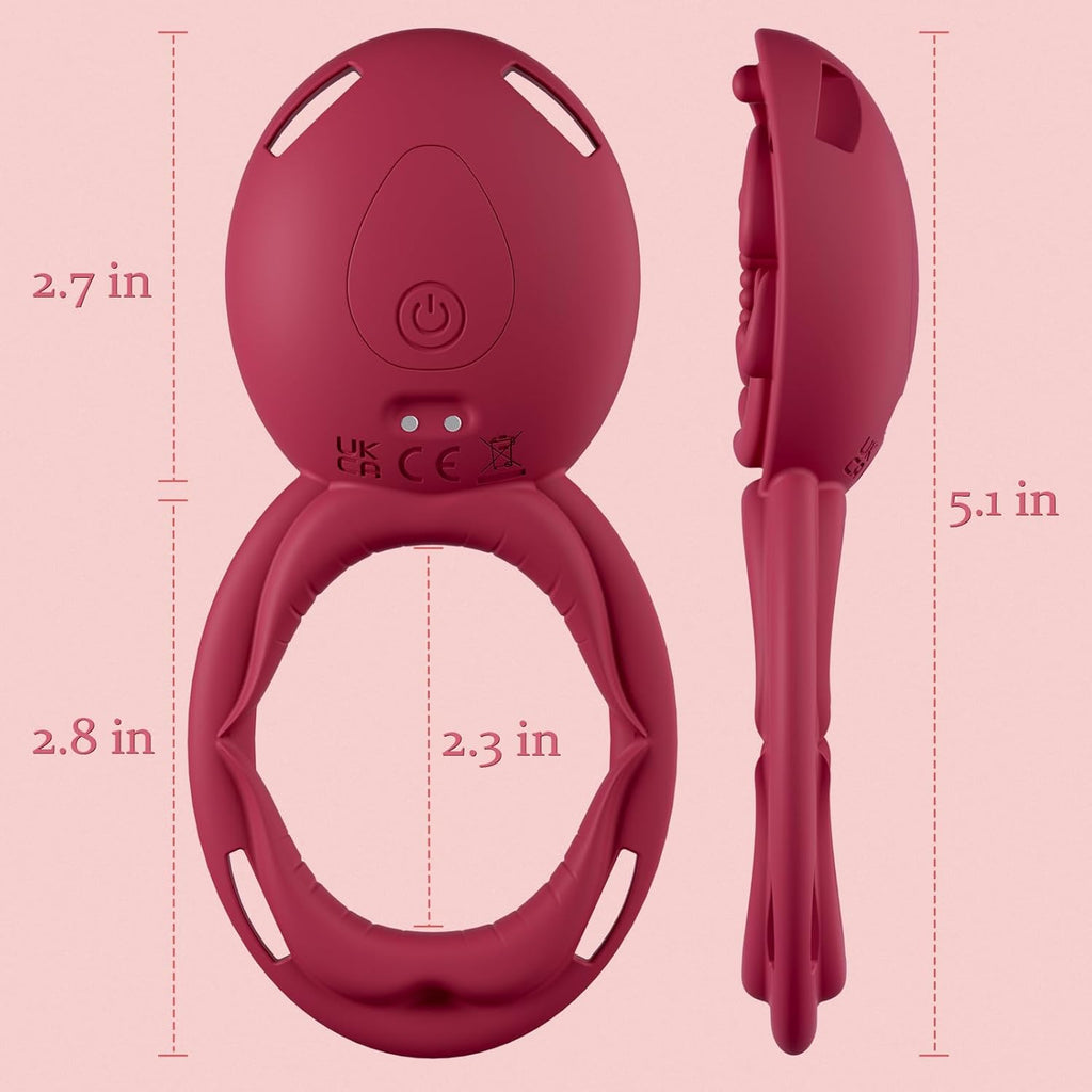 DualMuse 3-in-1 Rose Clit & Cock Ring Vibrator
