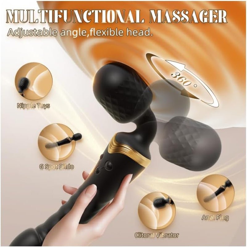 DualRush Dual Motor Sex Wand Dildo Vibrator