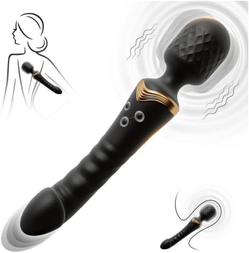 DualRush Dual Motor Sex Wand Dildo Vibrator