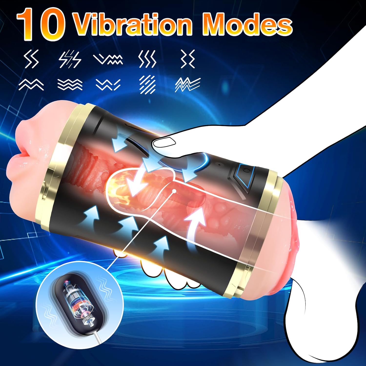 DualStroke Double-Ended Vibrating Fleshlight Stroker