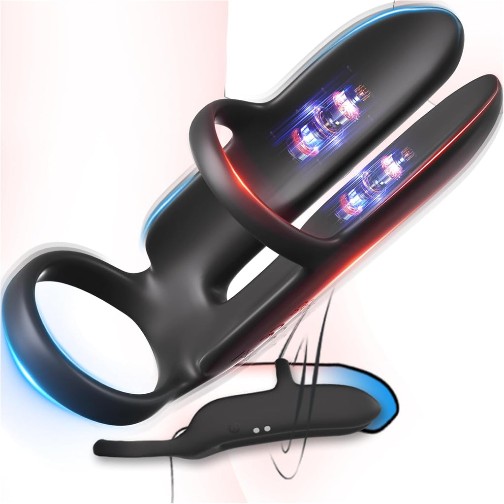 DualThrill Delay Vibrating Penis Ring