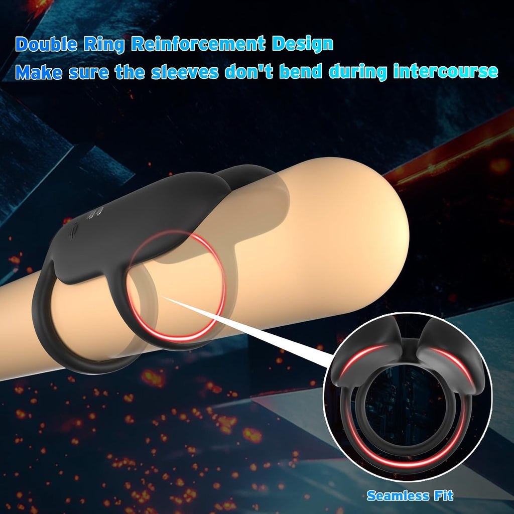 DualThrill Delay Vibrating Penis Ring