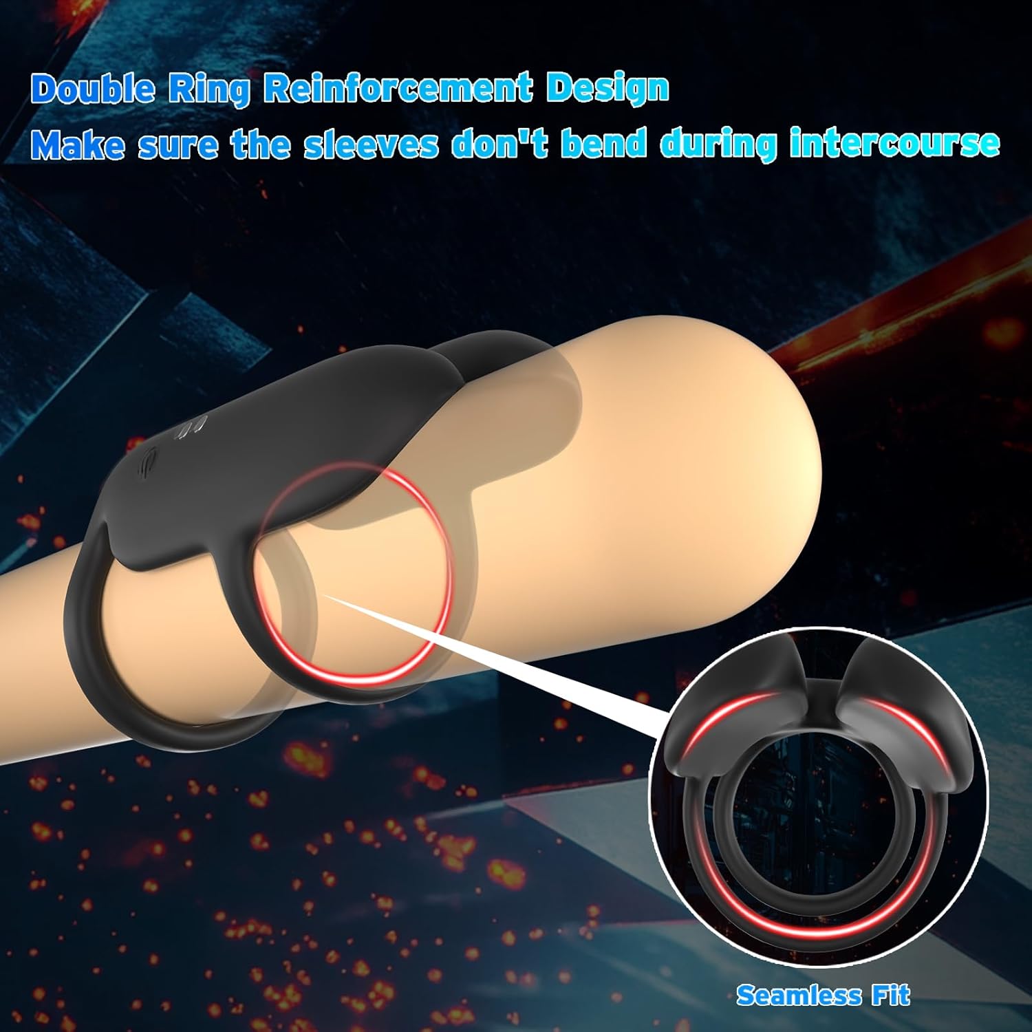 DualThrill Delay Vibrating Penis Ring
