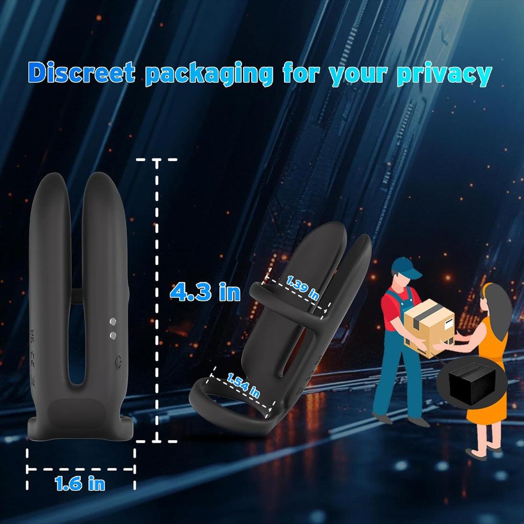 DualThrill Delay Vibrating Penis Ring