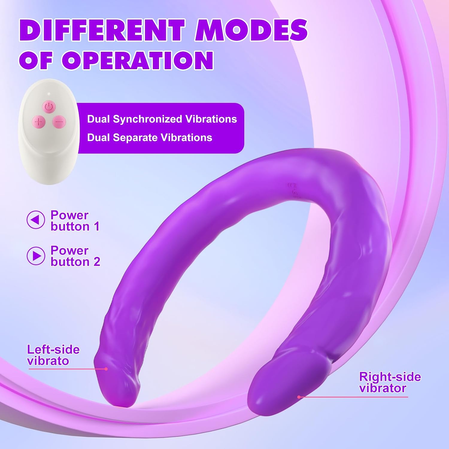 DualVibe 15.7" Double-Ended Dildo Vibrator