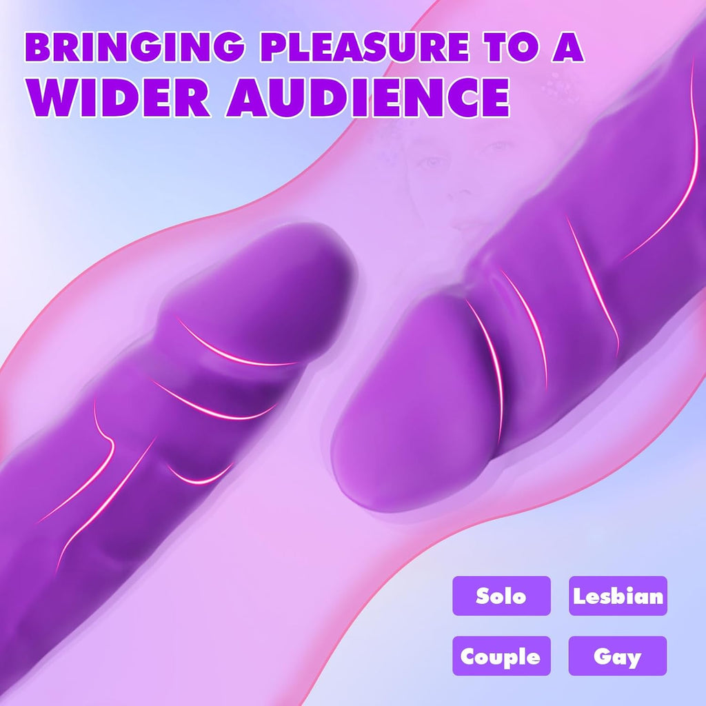 DualVibe 15.7" Double-Ended Dildo Vibrator