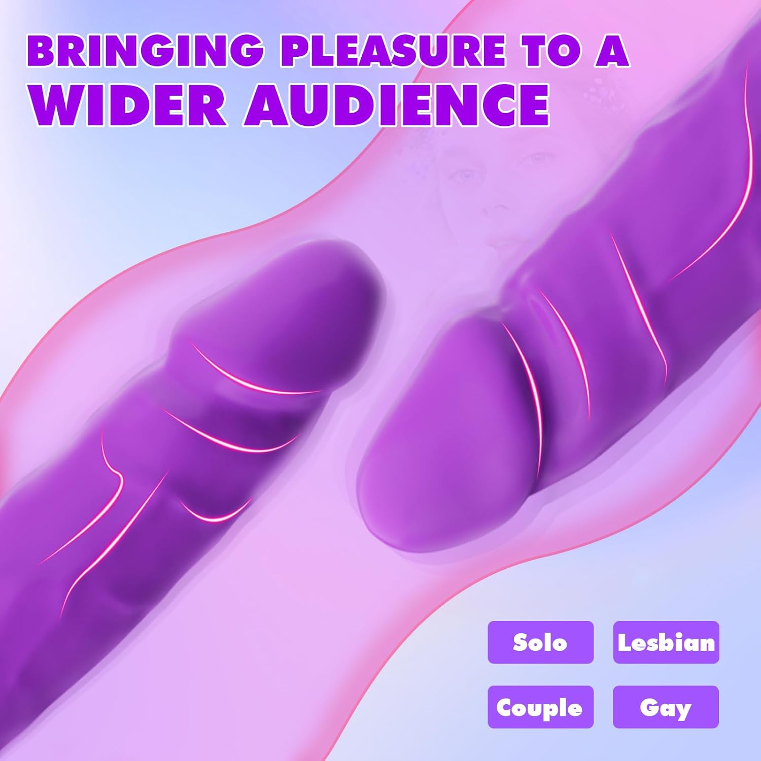 DualVibe 15.7" Double-Ended Dildo Vibrator