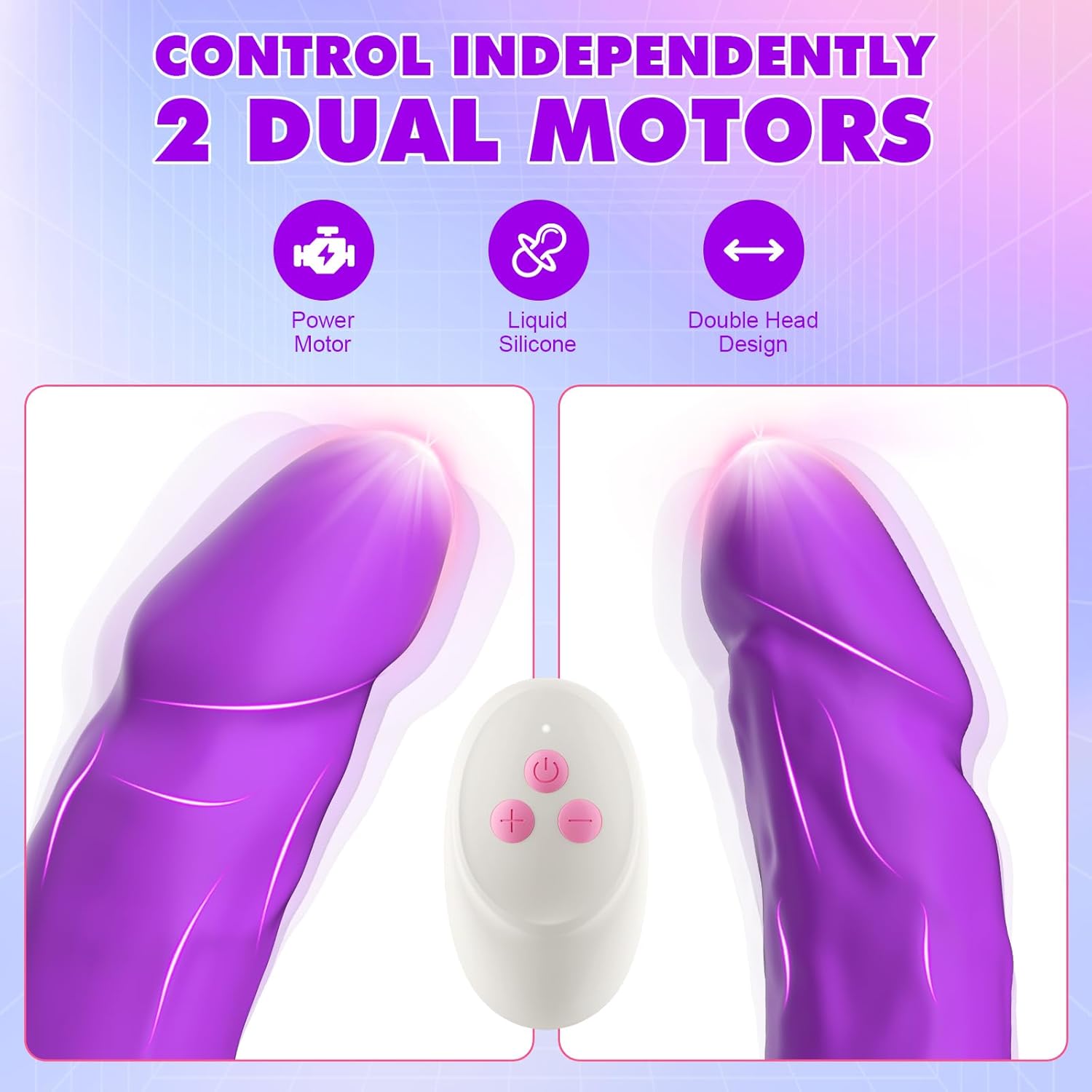 DualVibe 15.7" Double-Ended Dildo Vibrator