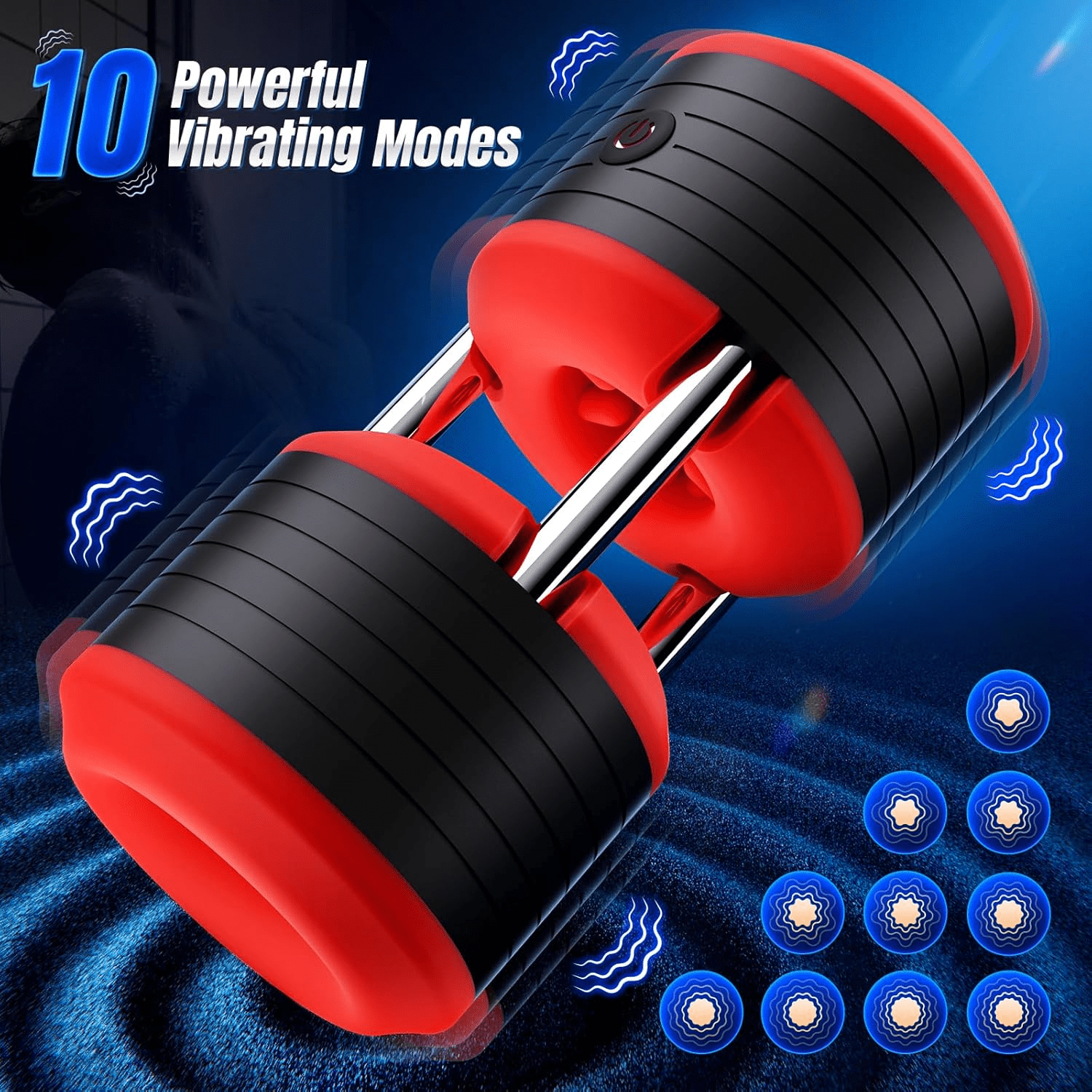 DumbbellRush 10 Mode Male Masturbator Trainer