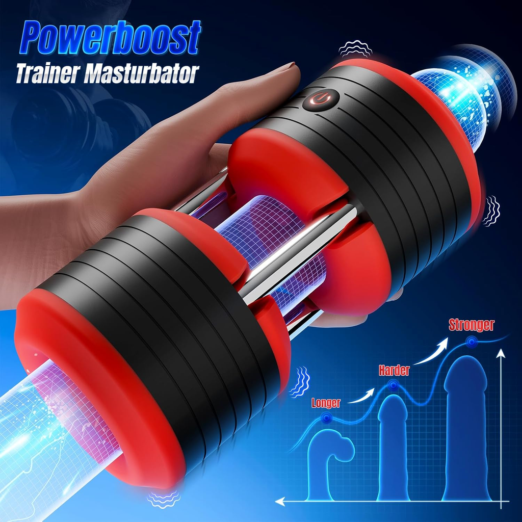DumbbellRush 10 Mode Male Masturbator Trainer