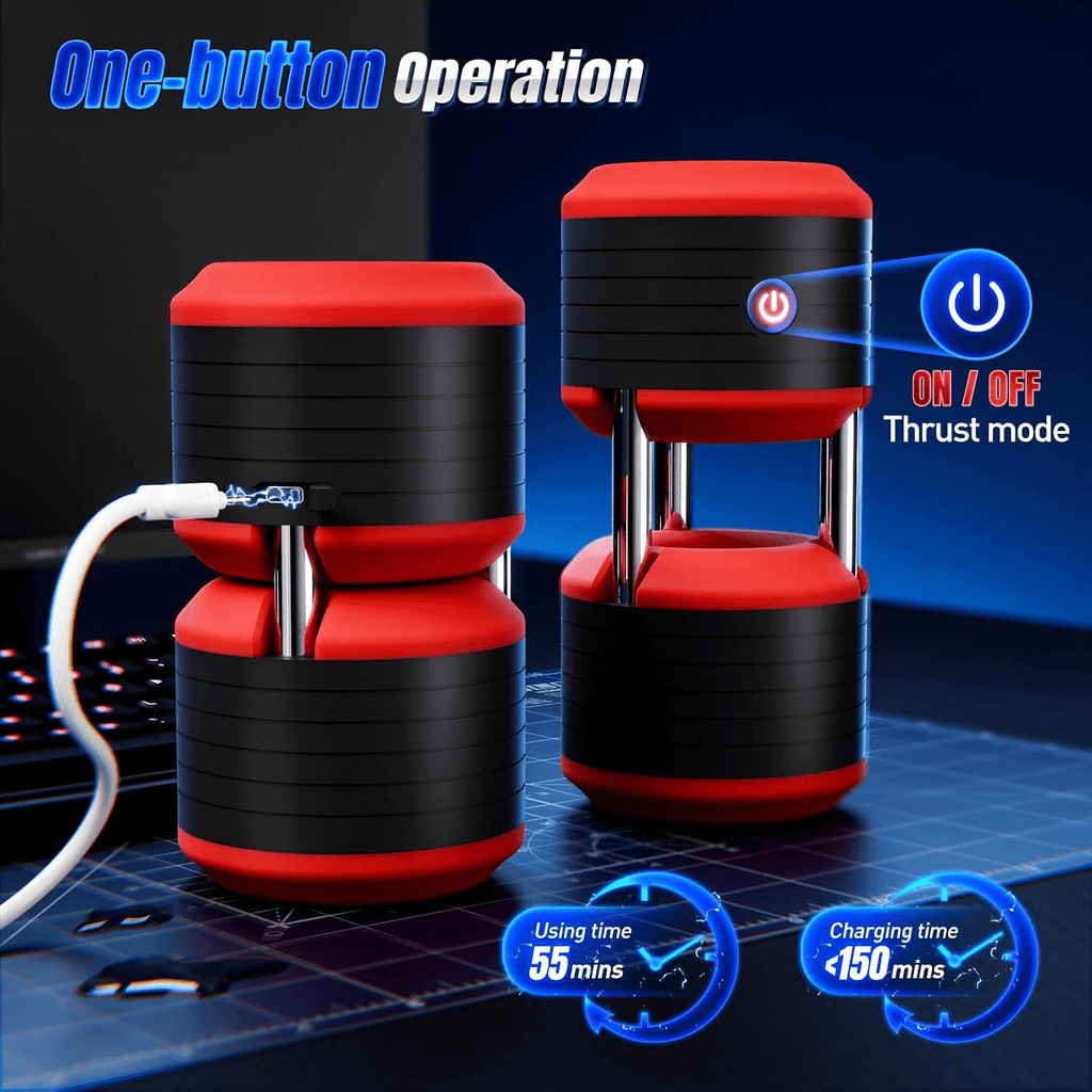 DumbbellRush 10 Mode Male Masturbator Trainer