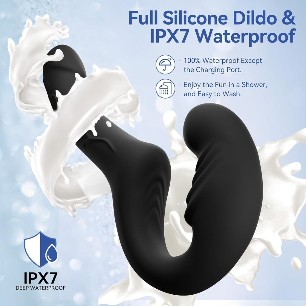 DuoCurve Strapless Strap-On Double Dildo Vibrator