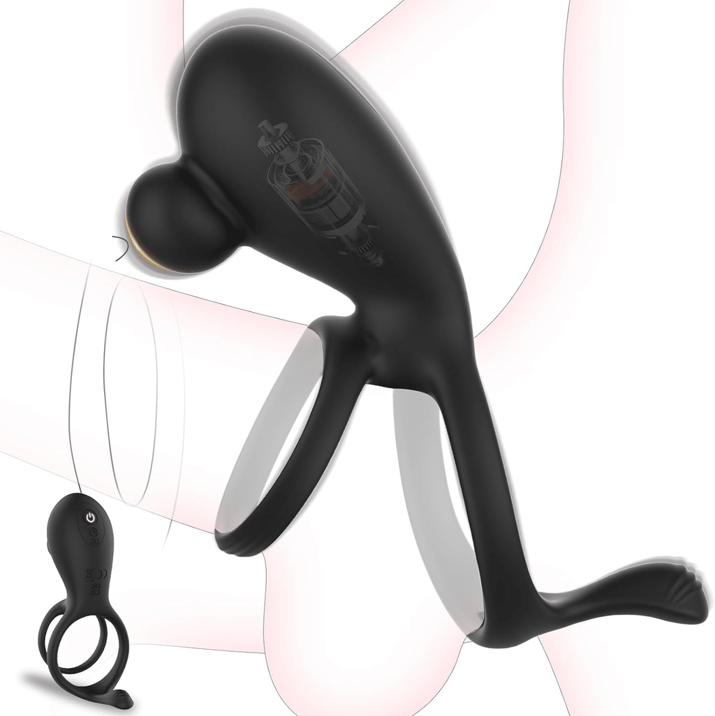 DuoGrip Vibrating Penis & Testicle Clit Stimulation Cock Ring