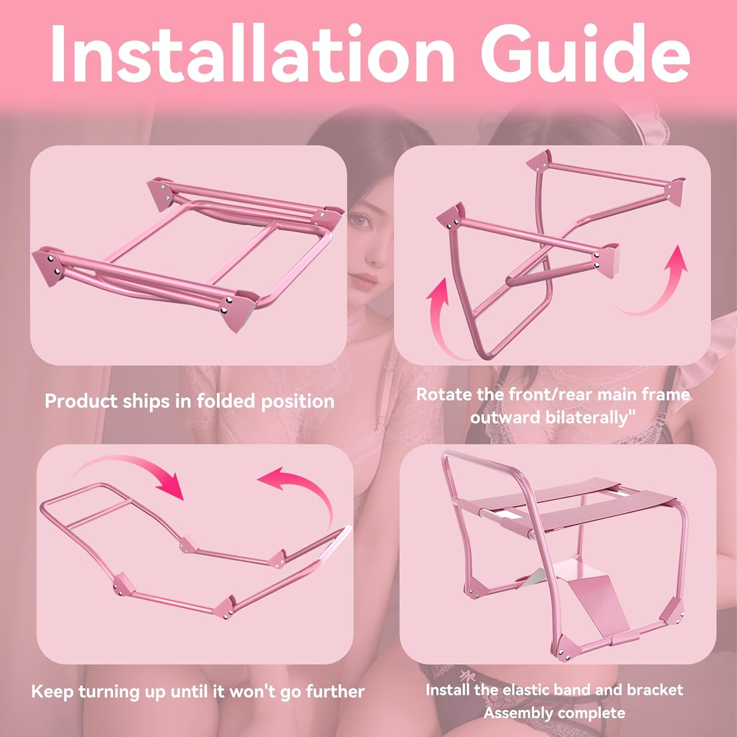 DynamicBounce Foldable Sex Chair with Dildo Mount