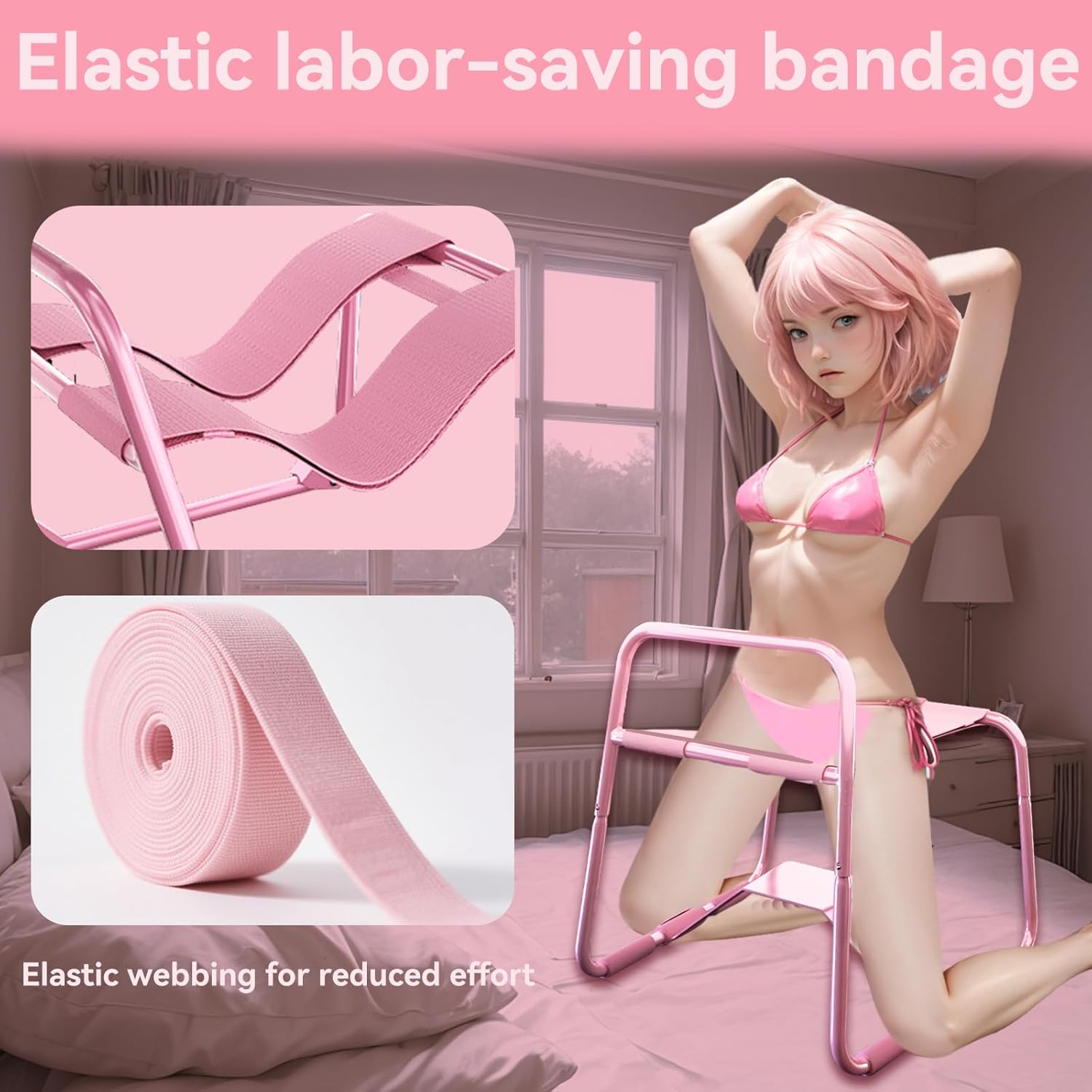 DynamicBounce Foldable Sex Chair with Dildo Mount