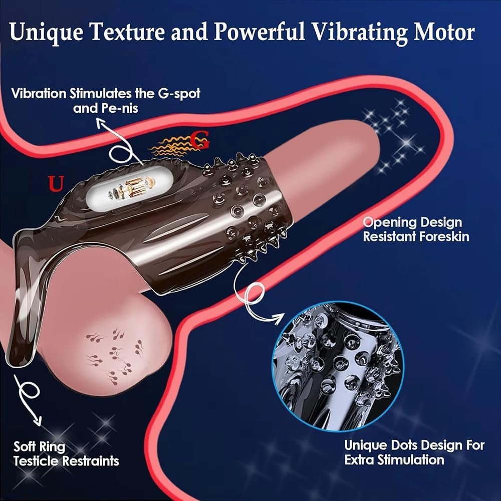 EdgeLock Vibrating Penis Sleeve & Cock Ring