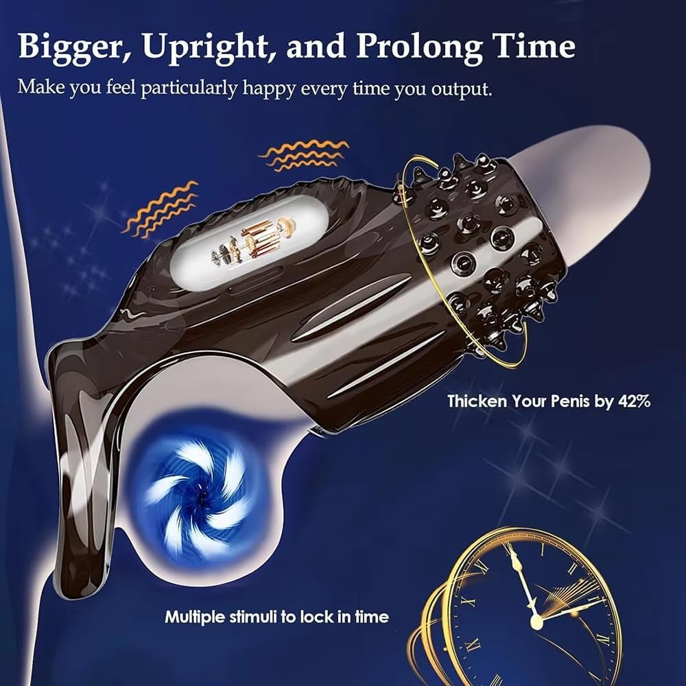 EdgeLock Vibrating Penis Sleeve & Cock Ring