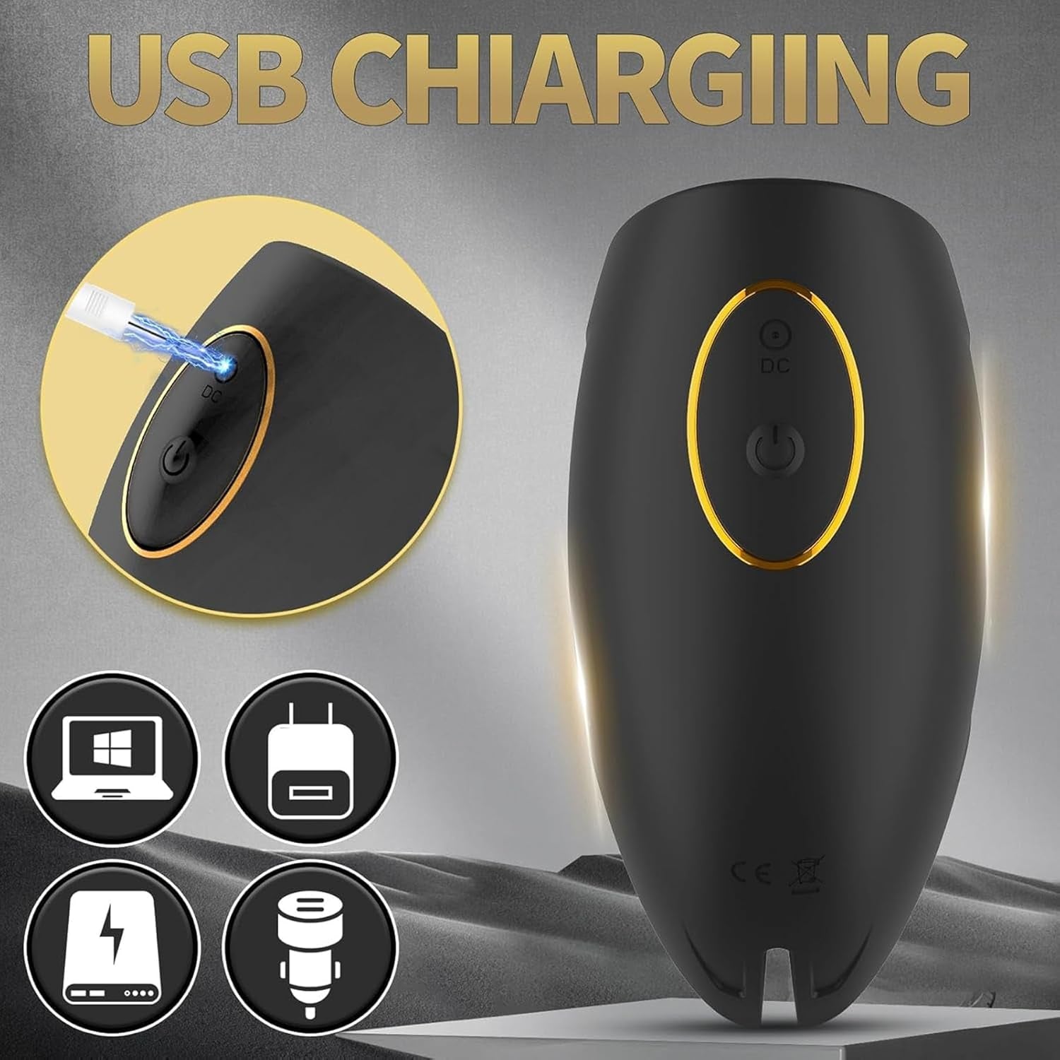 EdgeWrap Male Vibrator Training Masturbator, 10 Modes