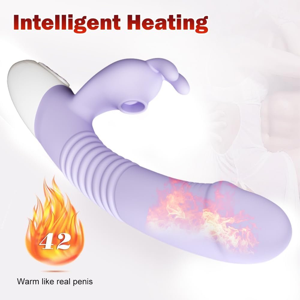 EmberBloom G-Spot Rabbit Vibrator with Heating
