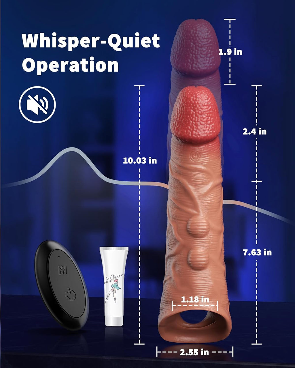 EndureMax Vibrating Textured Penis Sleeve