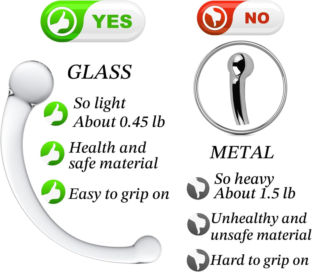 EuphoriaHook Dual Ended Glass Prostate Wand