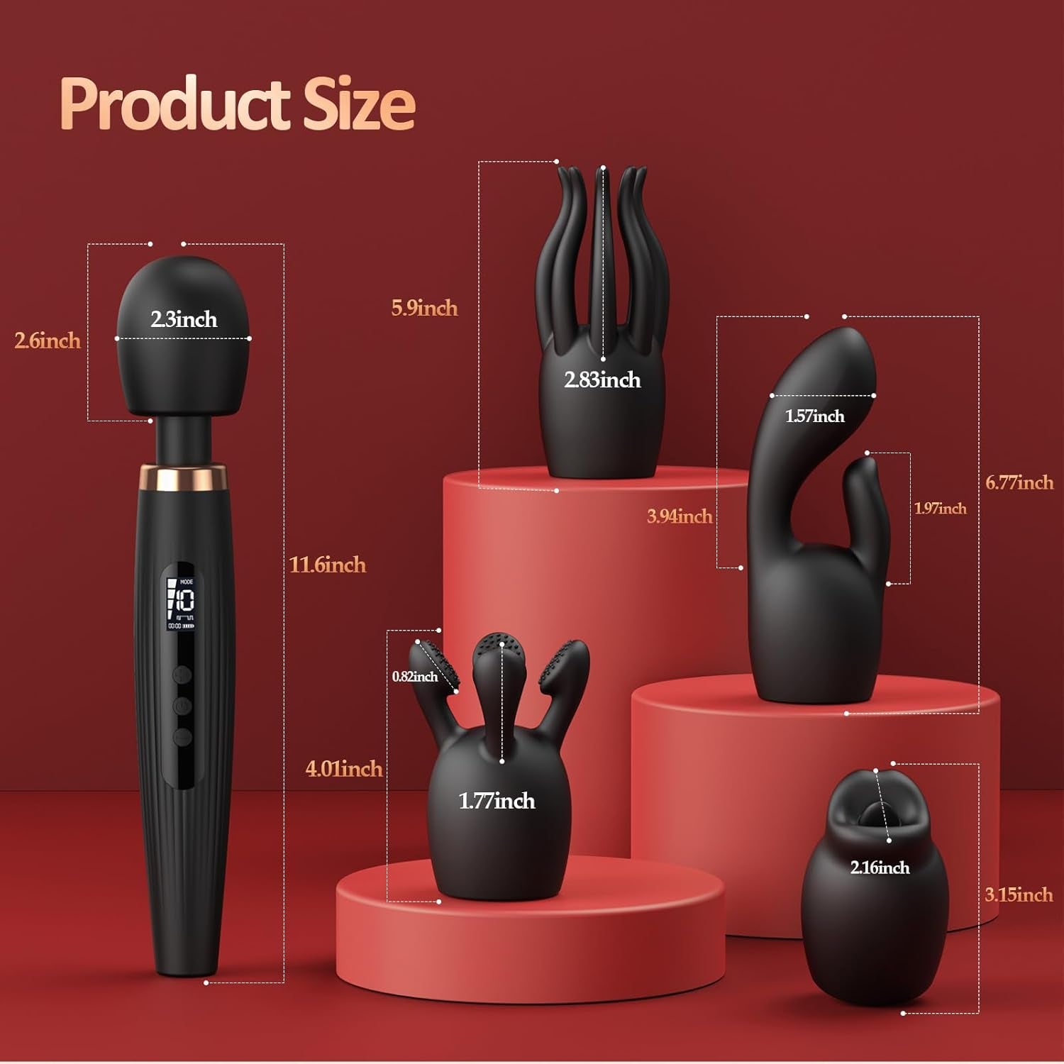 EvoRipple Premium Wand Vibrator Kit