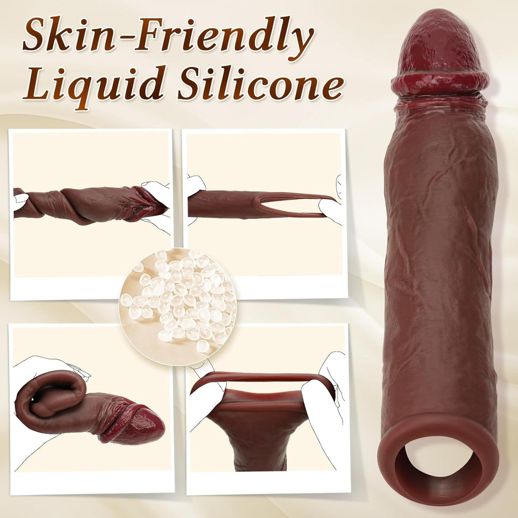 ExtendMax 8.6” Silicone Penis Sleeve Extender