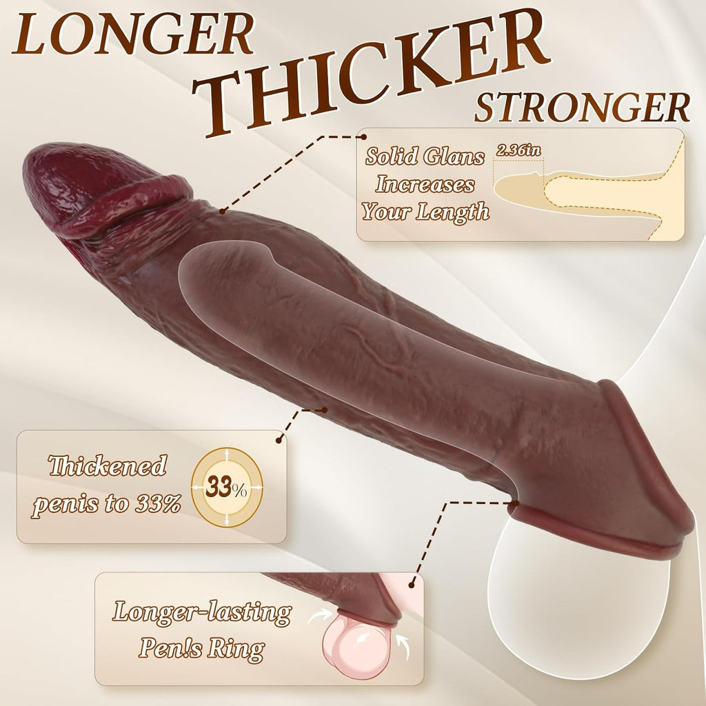 ExtendMax 8.6” Silicone Penis Sleeve Extender