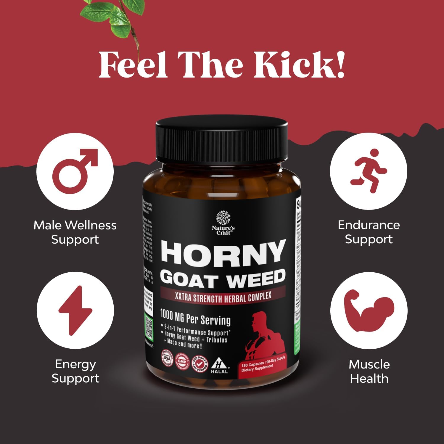 Extra Strength Horny Goat Weed – Stamina & Energy Supplement