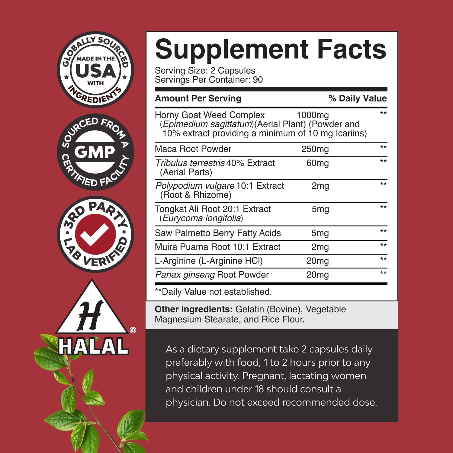 Extra Strength Horny Goat Weed – Stamina & Energy Supplement