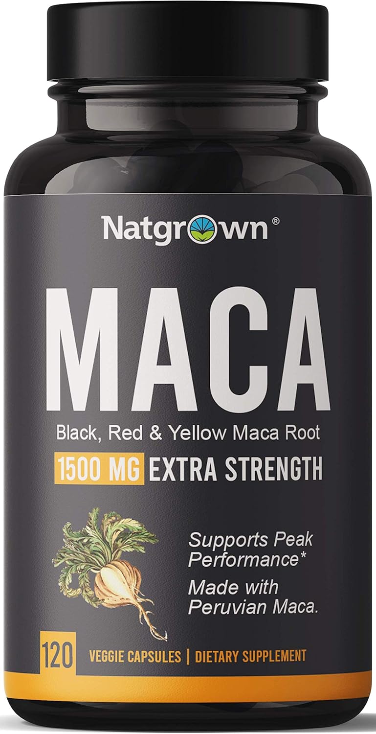 Extra Strength Maca Root Capsules – Energy, Libido & Hormone Support