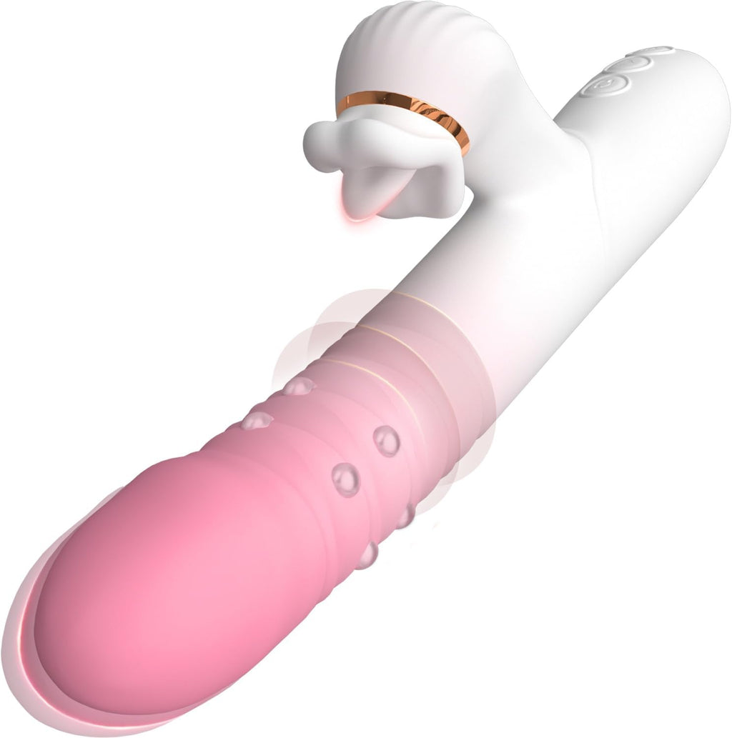 FadedGlory 3-in-1 Rotating Beads & Tongue Vibrator