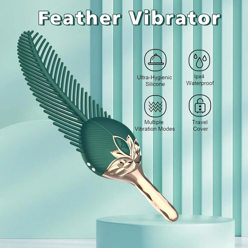 FeatherLush Teasing BDSM  Clit & Nipple Vibrator