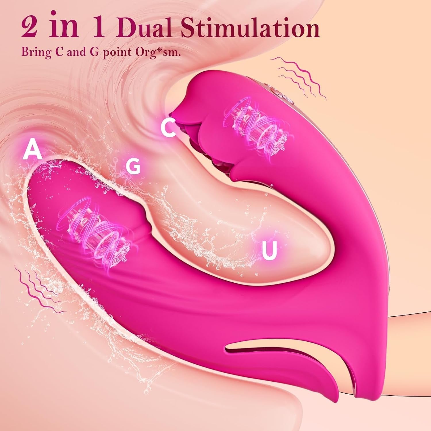 FingerBloom App-Control Rose Flapping Finger Vibrator