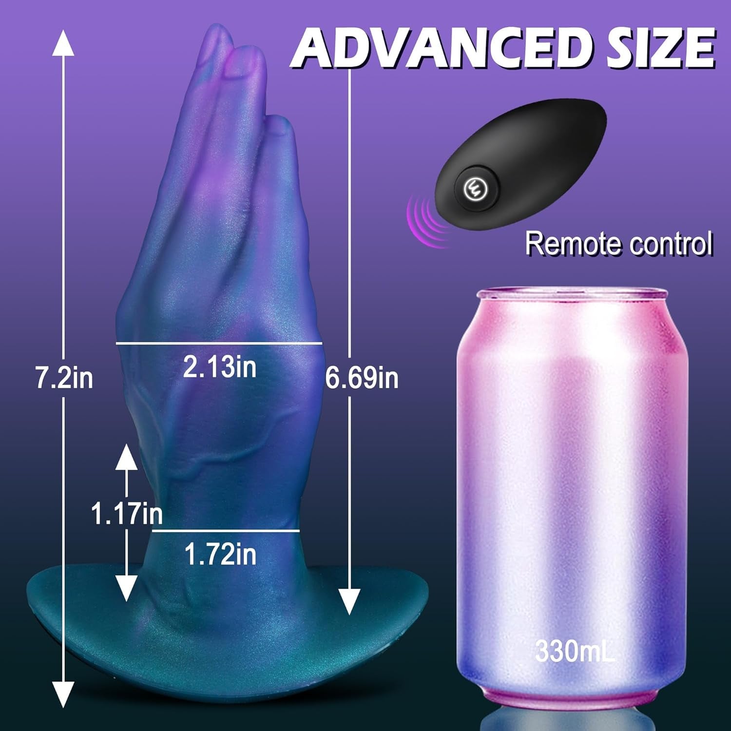 FistForce Large Vibrating Butt Plug