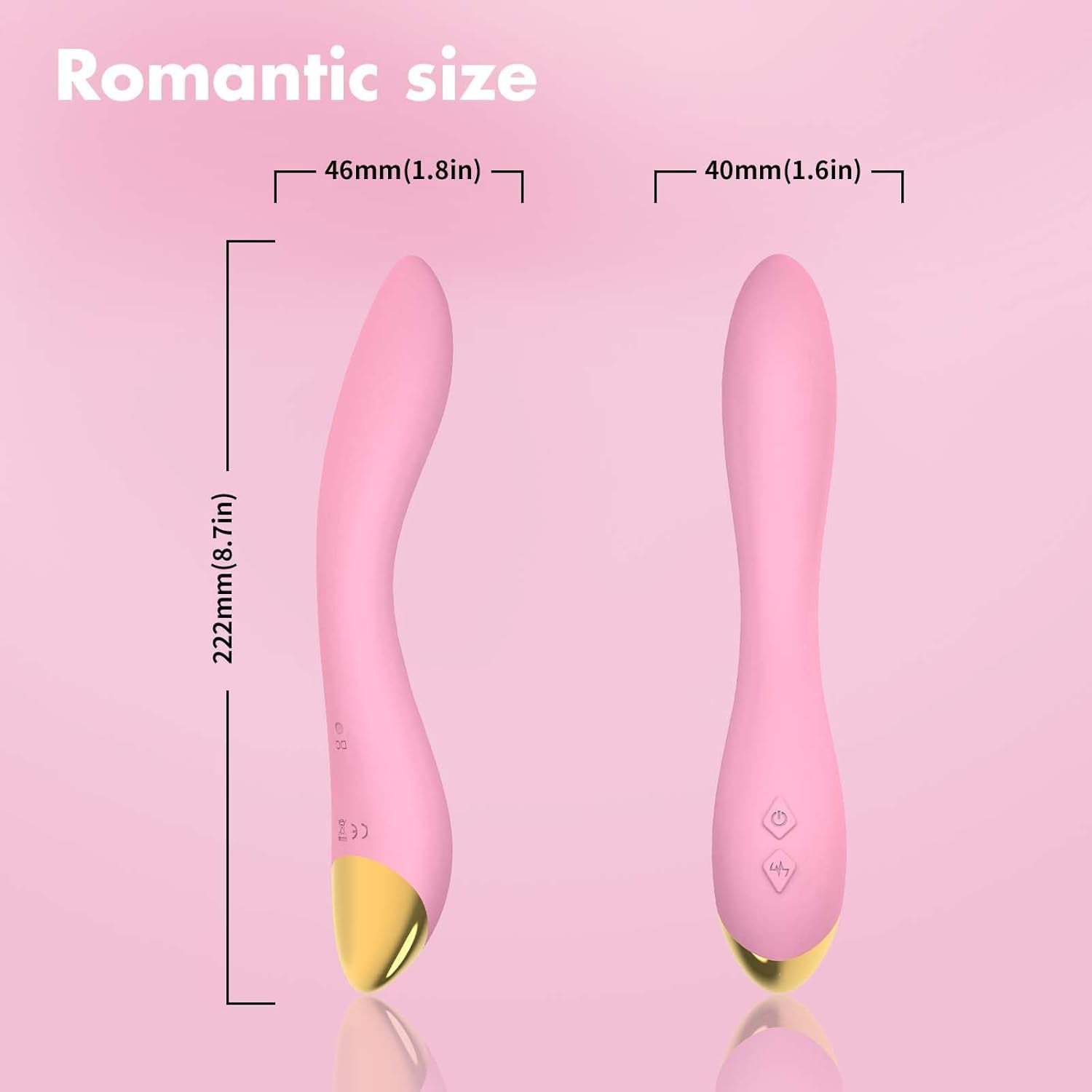FlamingoFlex G-Spot Vibrator Wand, 9 Modes