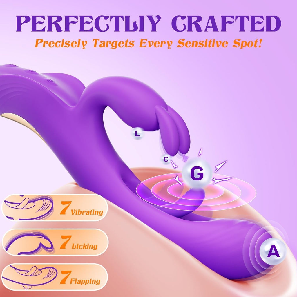 FlapVibe 4-in-1 Pleasure Rabbit Vibrator